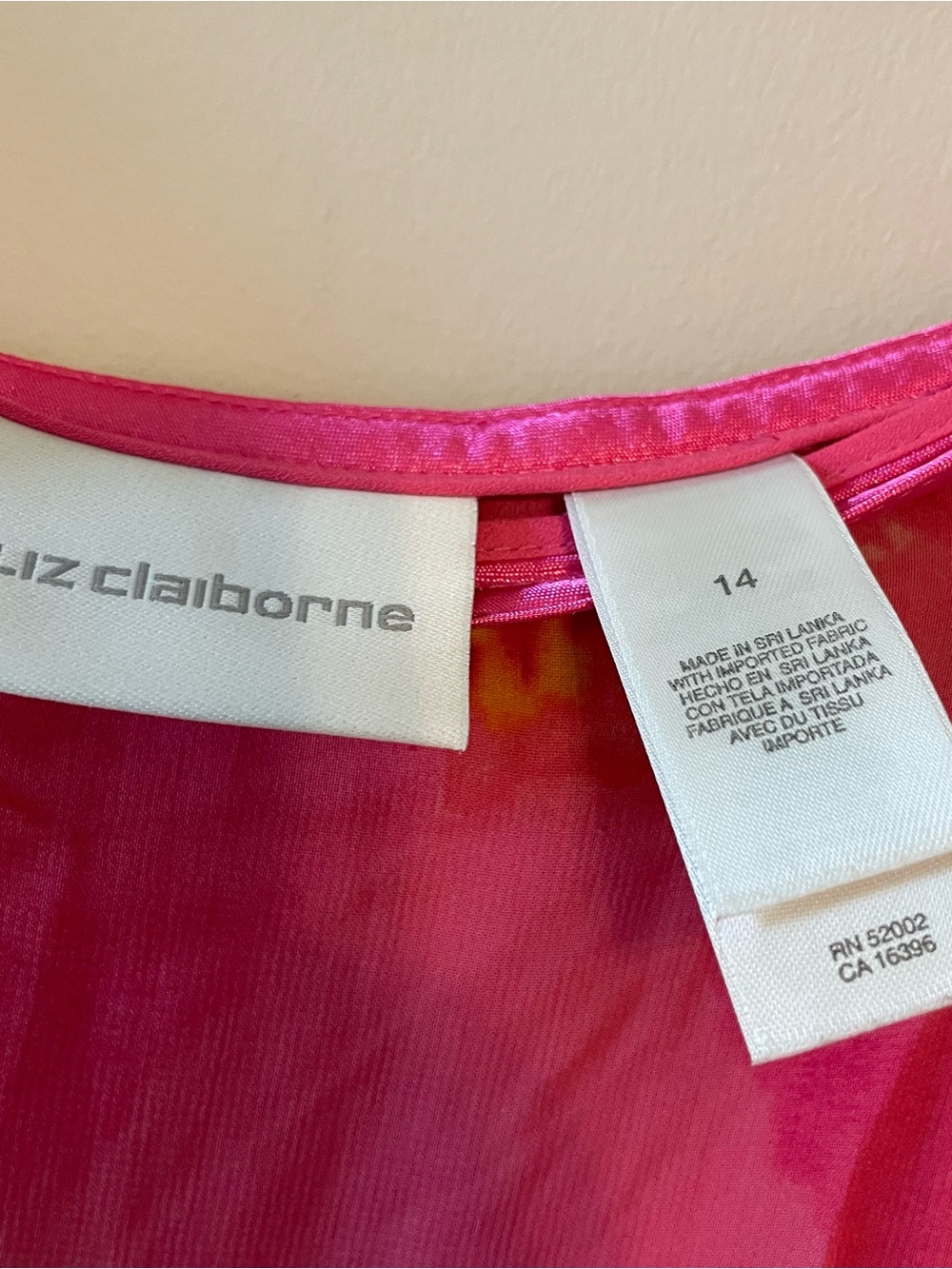 Pink Floral Maxi Skirt Size 14 Chiffon A-Line Flowy - Picture 5 of 8